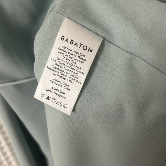 Aritzia Babaton Wrap Dress Light Blue Size Small - Picture 6 of 8